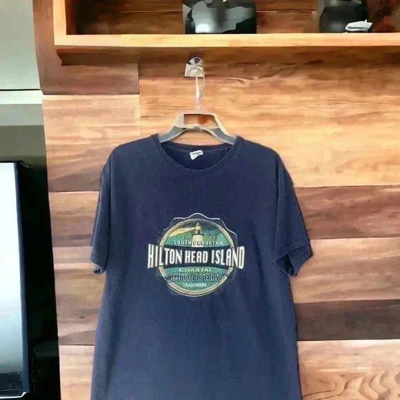 Delta Pro Weight 2001 Hilton Head Island South Carolina Large Blue T-Shirt Men - Picture 3 of 4